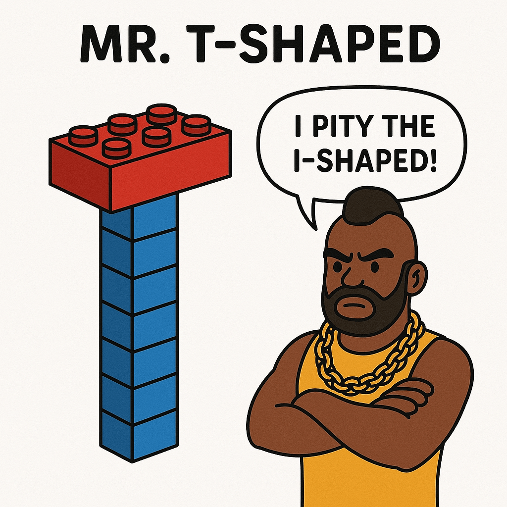 Mr T-Shaped - T-Shaped Skills Mascot